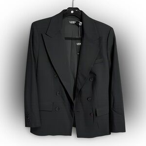 Black Double-Breasted Polo Ralph Lauren Blazer